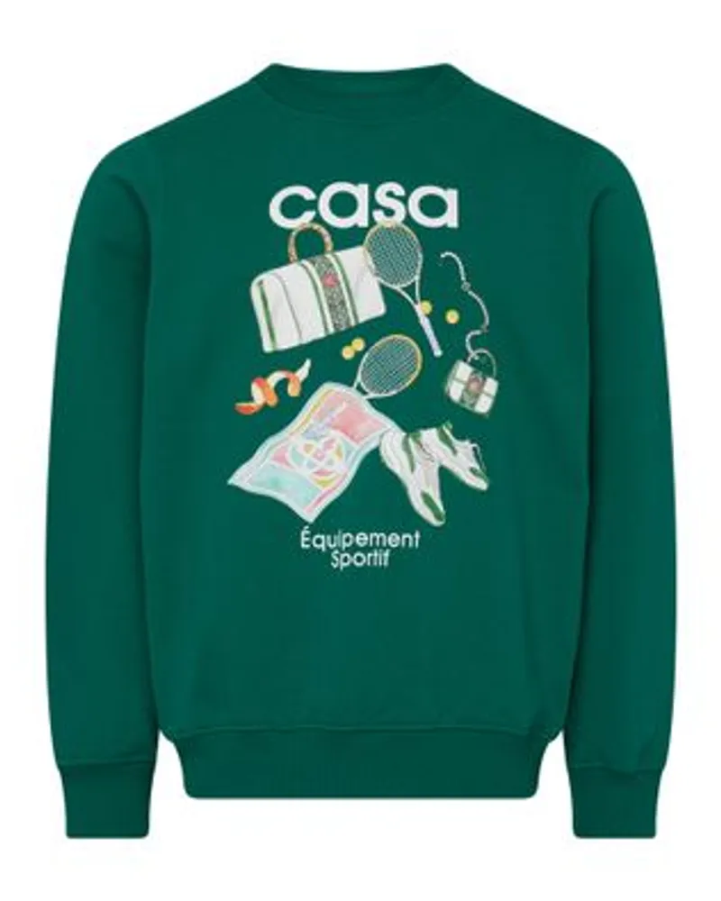 Casablanca Paris Equipement Sportif Sweatshirt Green