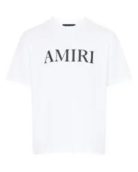 Amiri Kurzarm-T-Shirt mit Logo White