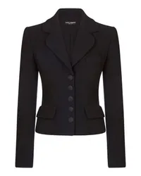 Dolce & Gabbana Einreihige kurze Jacke Dolce Black