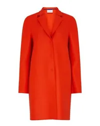 Harris Wharf London Cocoon coat in felted wool Orange