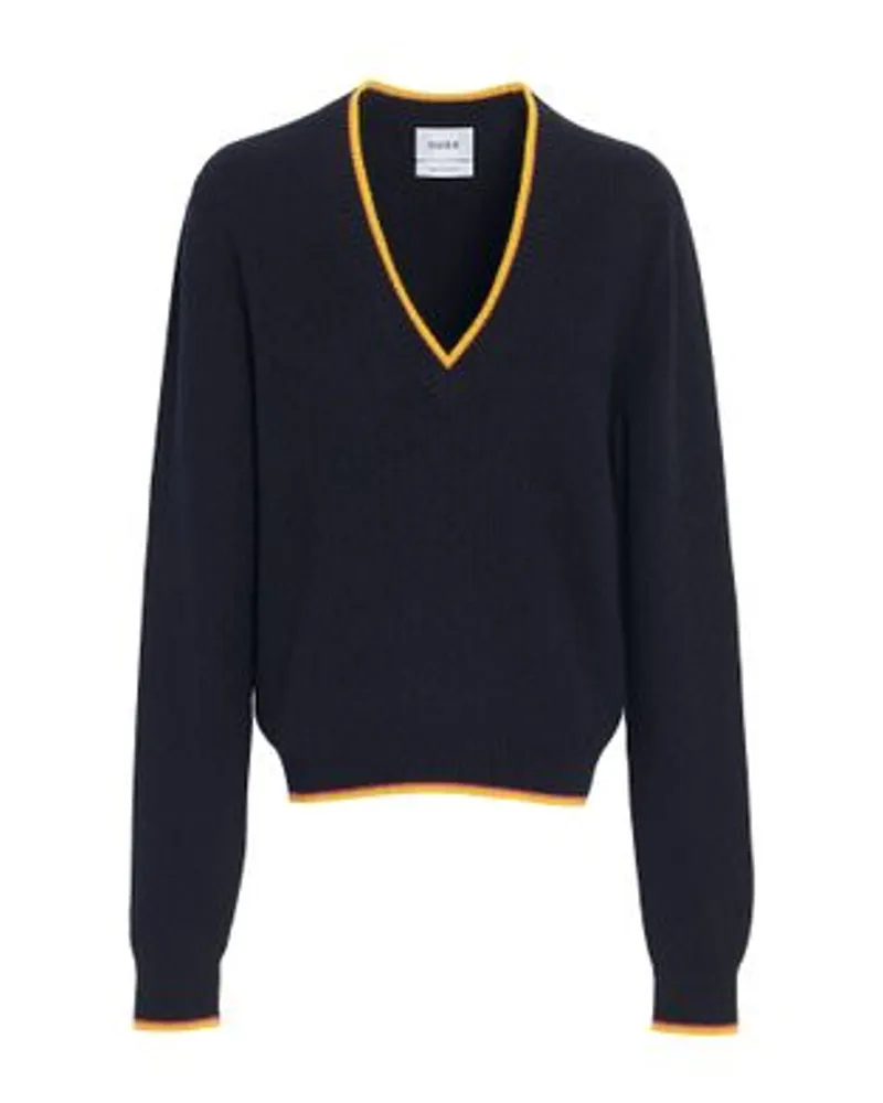 Barrie Pullover mit V-Ausschnitt Blue