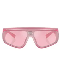 Dolce & Gabbana Rechteck-Sonnenbrille Pink