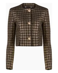 Nina Ricci Tweedjacke mit Hahnentrittmuster Black