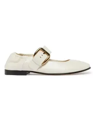 Bottega Veneta Ballerinas mit Schnalle Mary-Jane Astaire White