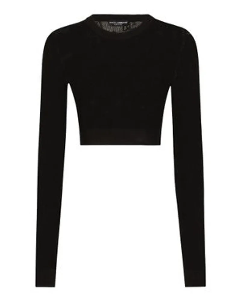 Dolce & Gabbana Kurzer Pullover Black