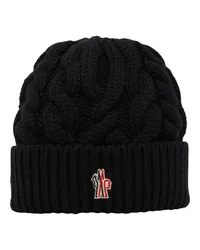 Moncler Mütze mit Logo Black