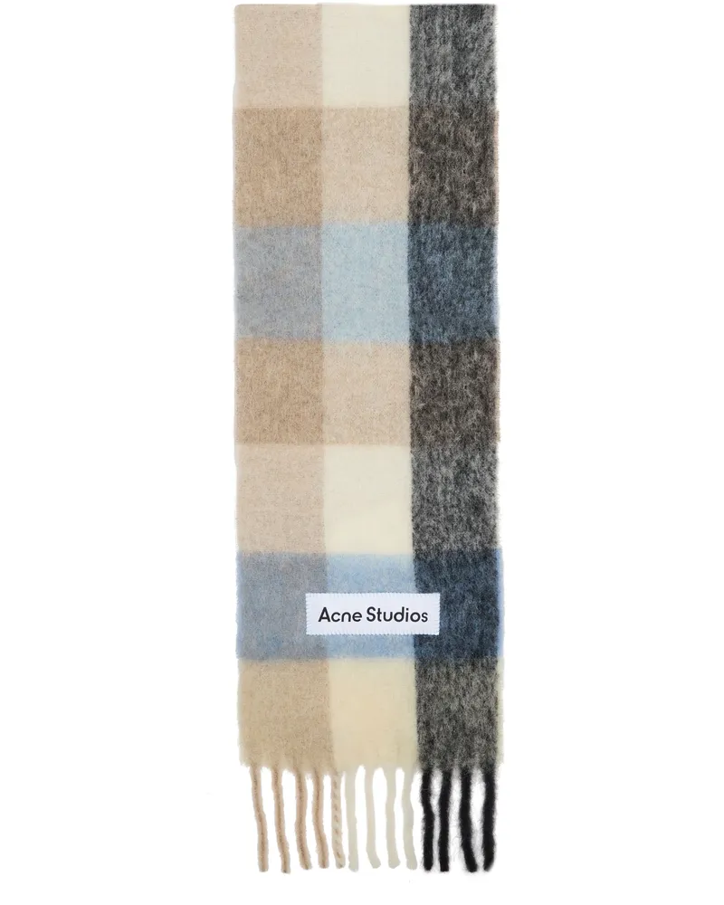 Acne Studios Fransenschal Vally Blue