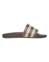 Burberry Sandalen Check Brown