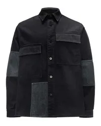 J.W.Anderson Patchwork-Hemdjacke Black