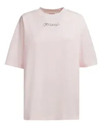 Marni T-Shirt mit Karree-Schnitt Pink