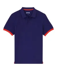 Vilebrequin Einfarbiges Poloshirt Blue