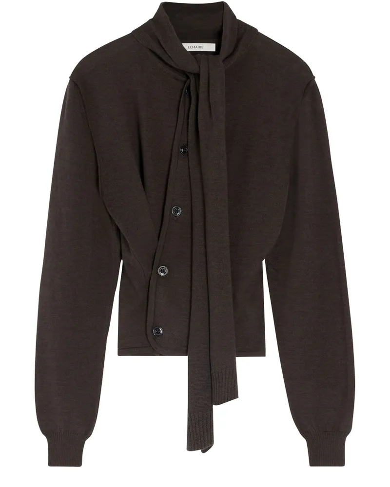 Christophe Lemaire Twist-Cardigan mit Schal 
