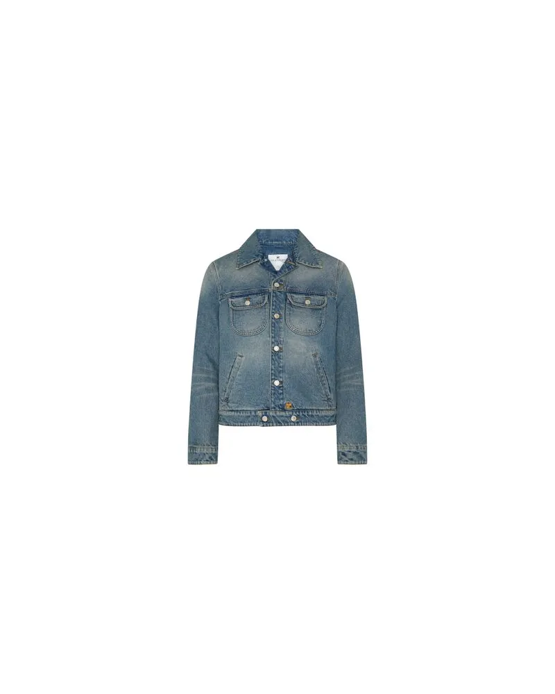 Courrèges Truckerjacke Blue