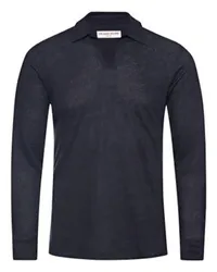 Orlebar Brown Langärmeliges Poloshirt Felix Navy