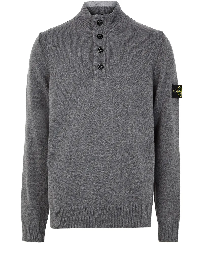 Stone Island Pullover mit Logoaufnäher 