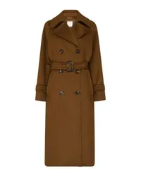 SPORTMAX Leandro langer Mantel Brown