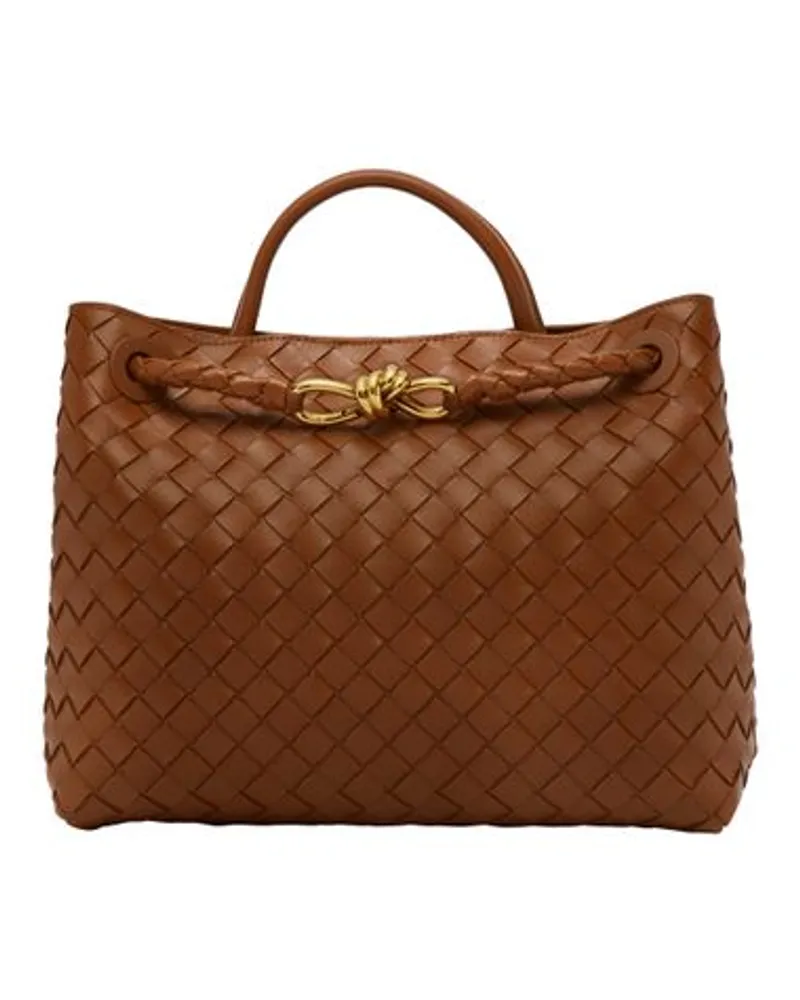 Bottega Veneta Tasche Andiamo im Mediumformat Brown