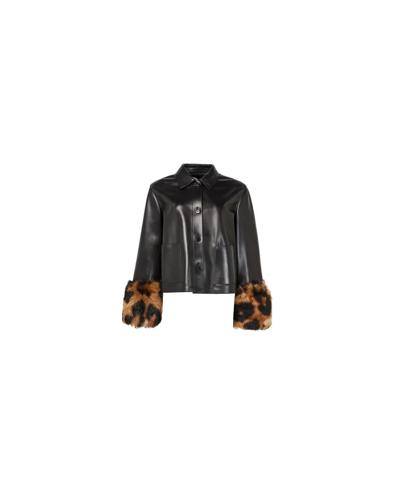 Loewe Turn-up Jacke aus Leder Black