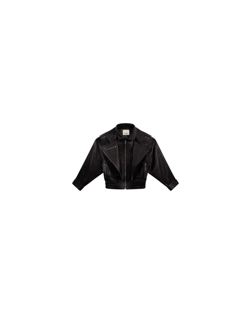 Loewe Turn-up Jacke aus Leder Black