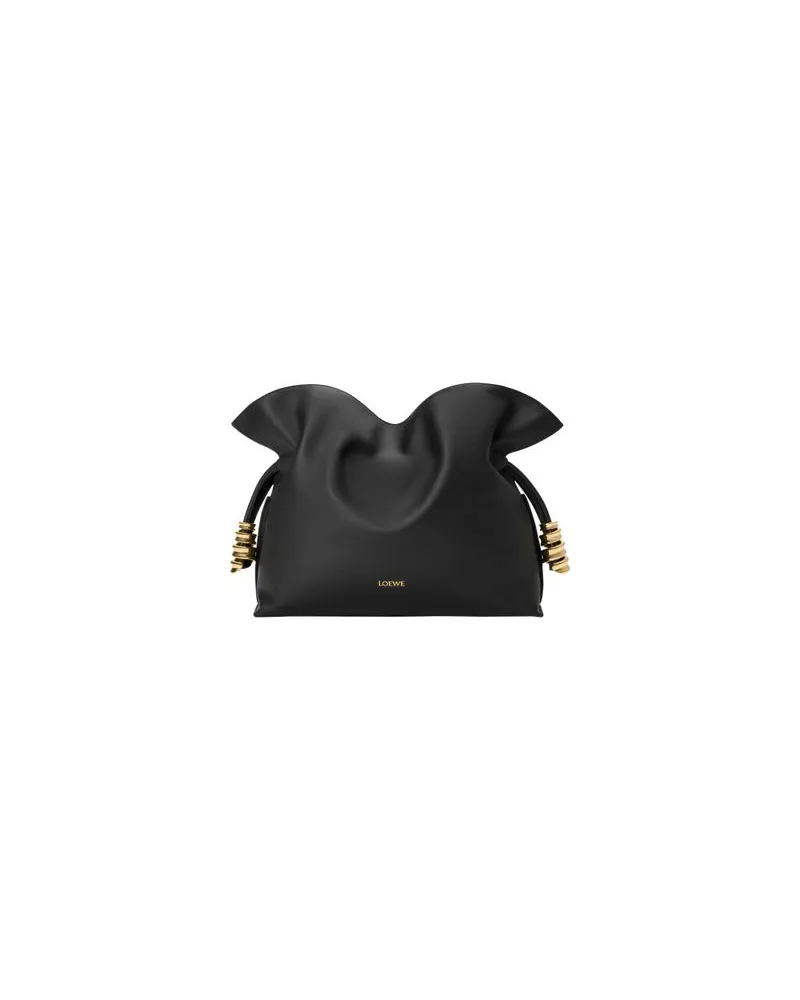 Loewe Clutch Flamenco aus Nappa-Kalbsleder Black