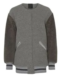 Givenchy Oversize-Bomberjacke Varsity Grey