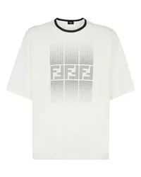 Fendi T-Shirt mit kurzen Ärmen White