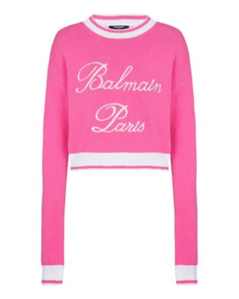 Balmain Strickpullover Balmain Signature Pink