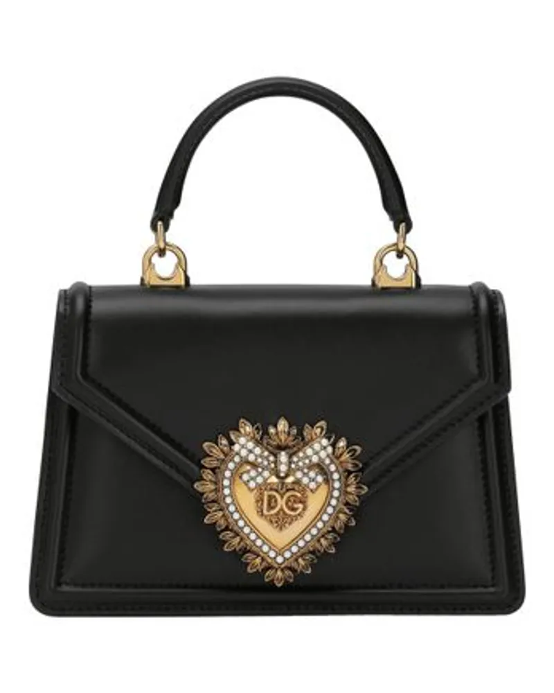 Dolce & Gabbana Kleine Tasche Devotion mit Tragegriff Black