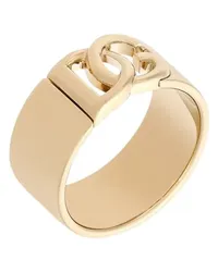 Dolce & Gabbana Ring mit ausgeschnittenem DG-Logo Gold