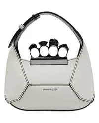 Alexander McQueen Mini-Tasche Jewelled Hobo Off-white