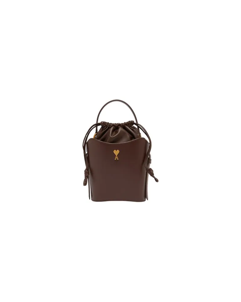 AMI Paris Paris Paris Mini-Bucket-Bag Brown