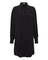 Brunello Cucinelli Lange Bluse Black