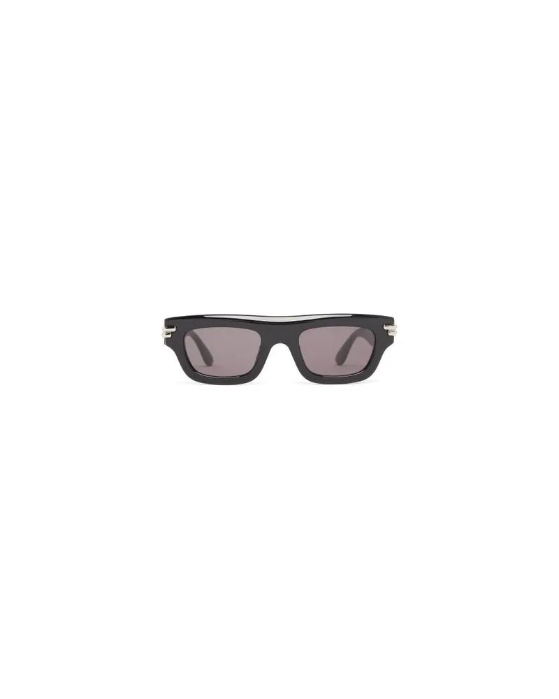 Bottega Veneta Rechteckige Sonnenbrille Black