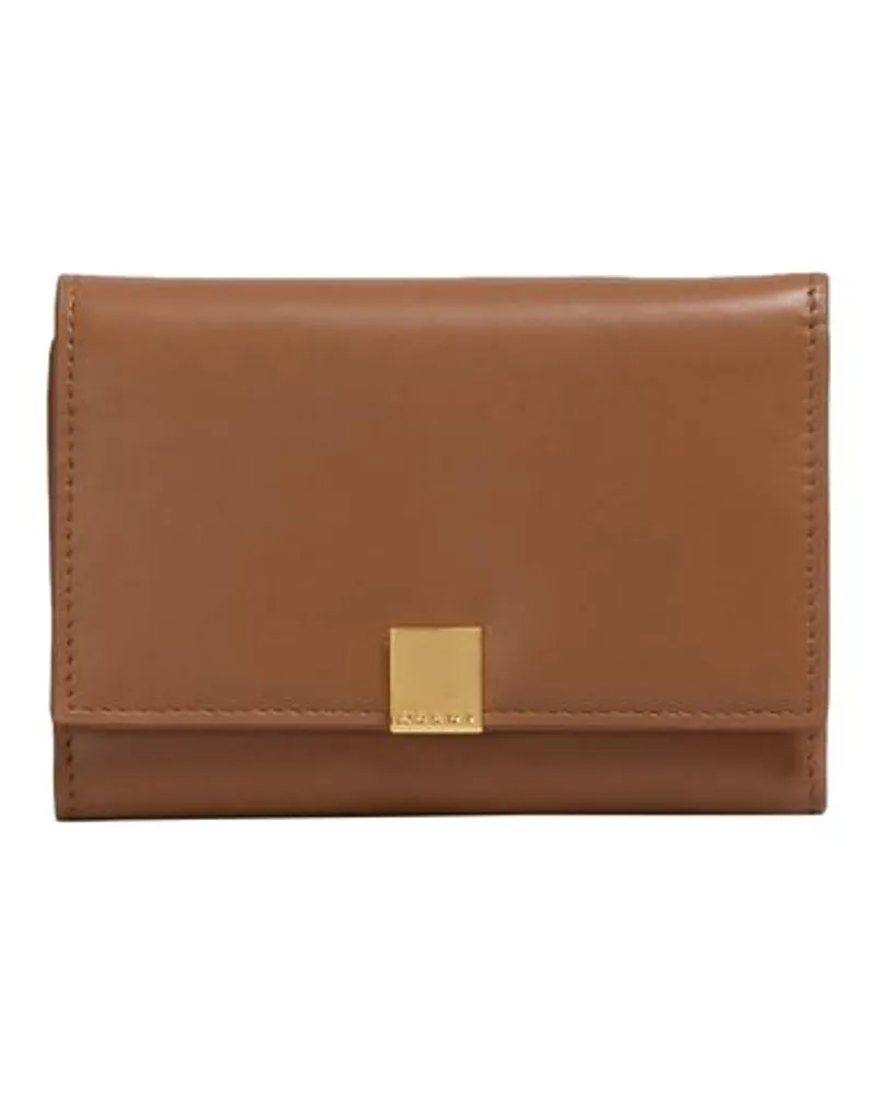 Marni Dreifach gefaltete Brieftasche Prisma Brown