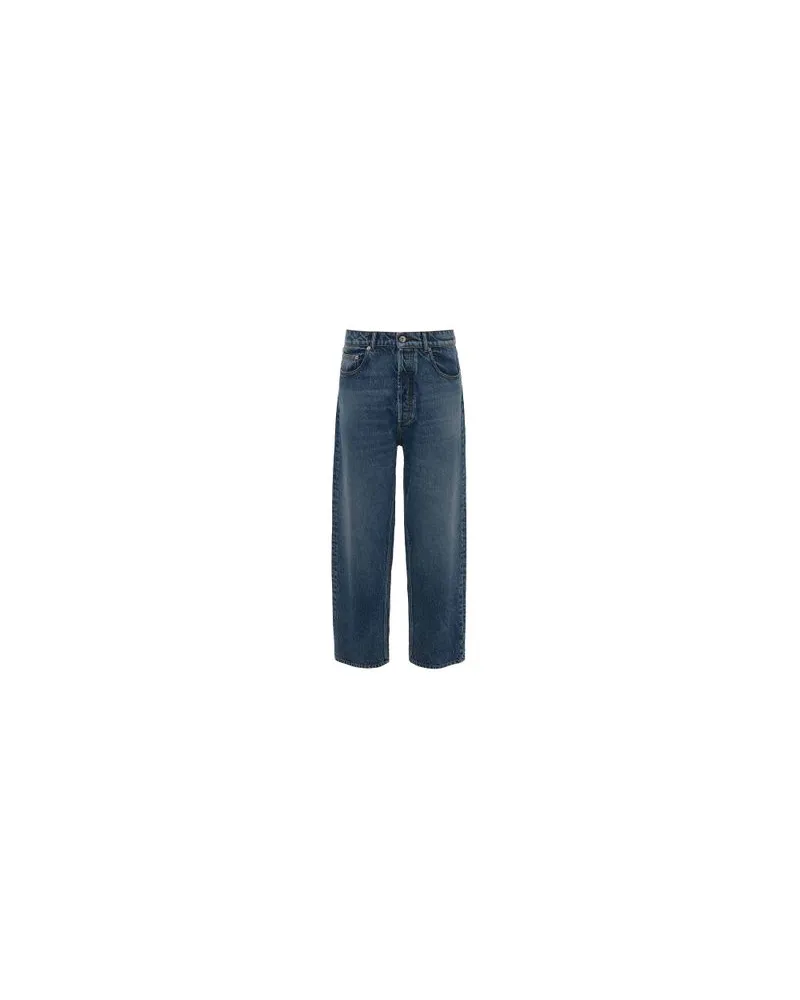 J.W.Anderson Gerade geschnittene Cropped Jeans Blue