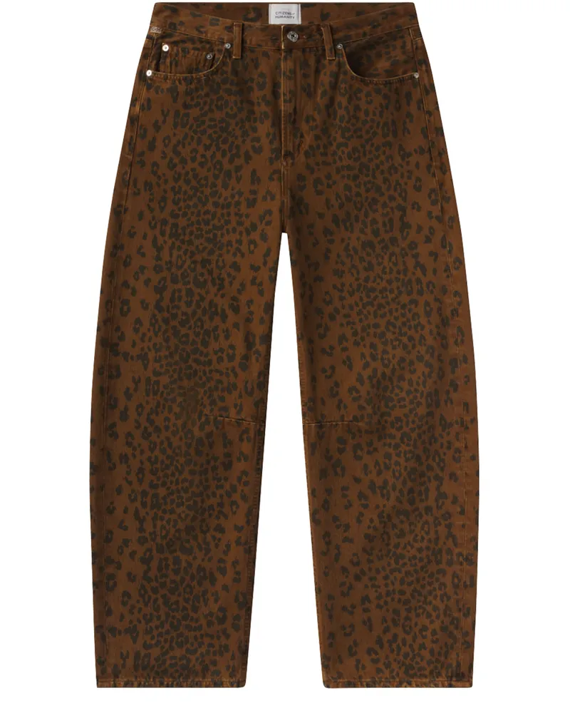 Citizens of humanity Jeans mit weit geschnittenen Beinen in Sepia Cheetah Miro 