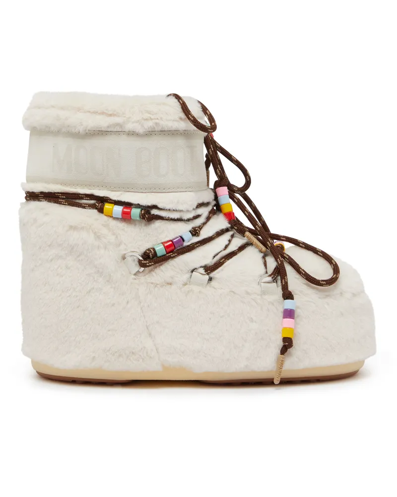 Moon Boot Stiefeletten mit Kunstpelz und Perlen Icon Low Faux Fur Beads 