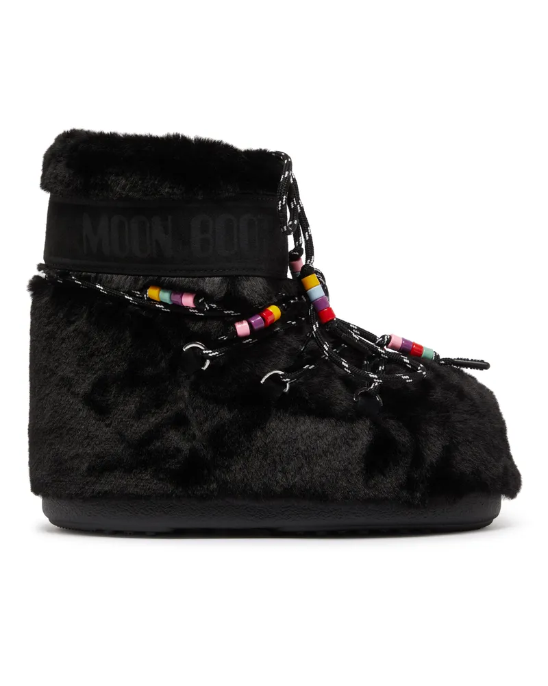 Moon Boot Stiefeletten mit Kunstpelz und Perlen Icon Low Faux Fur Beads 