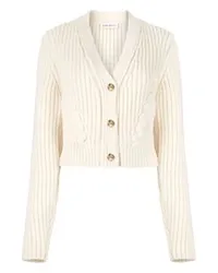 Nina Ricci Strick-Cardigan mit V-Ausschnitt Beige