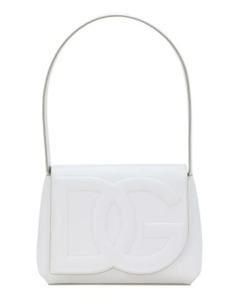 Dolce & Gabbana Schultertasche DG Logo Bag White