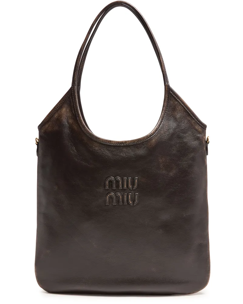 Miu Miu Tasche Ivy aus Nappaleder in Antikoptik 