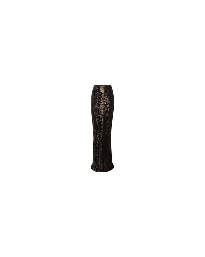 Balmain Langes Kleid mit Pailletten Green