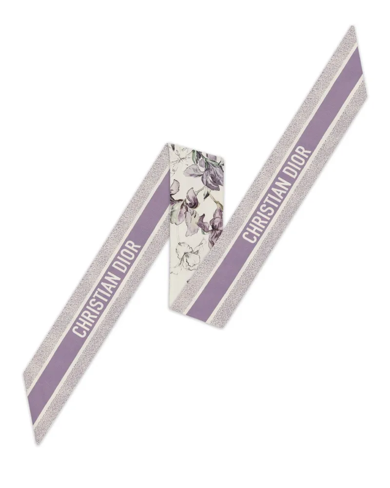 Dior Butterflies & Iris Mitzah-Schal Purple