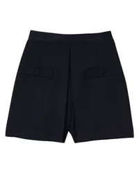 Sandro Shorts mit hohem Bund und Knöpfen Black