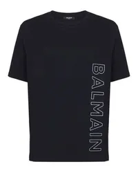 Balmain T-Shirt mit Balmain-Prägung Black