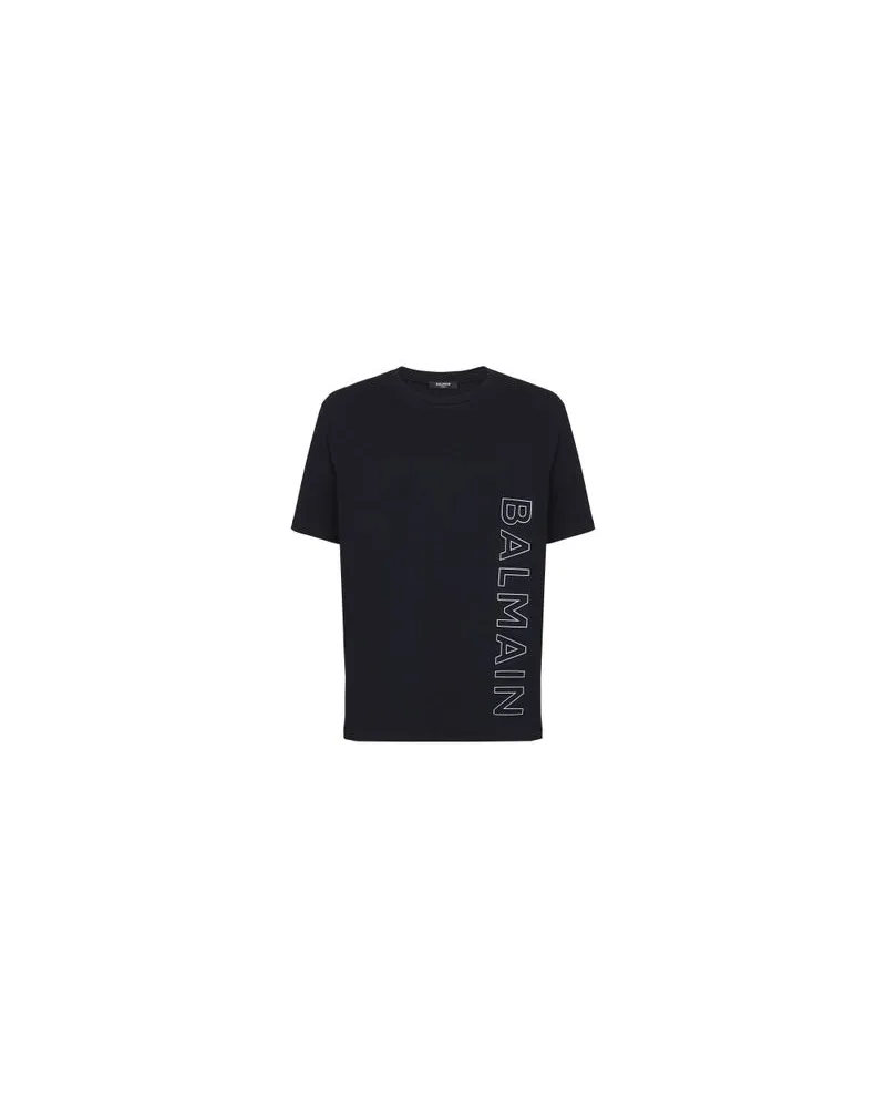 Balmain T Shirt Mit Balmain PräGung Black