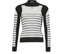 Langarm-Pullover Materialmix mit Mesh The Mariniere