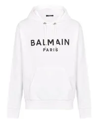 Balmain Sweatshirt mit Balmain-Logo White