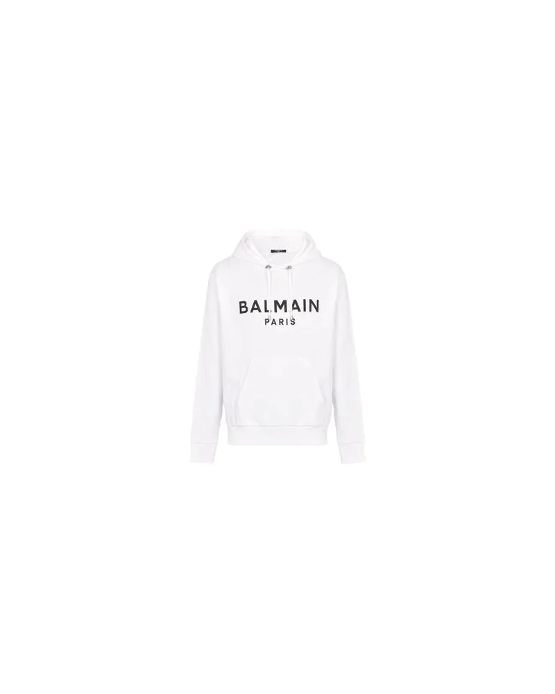 Balmain Sweatshirt mit Balmain-Logo White