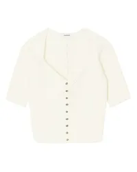 Sandro Rippstrick-Cardigan White